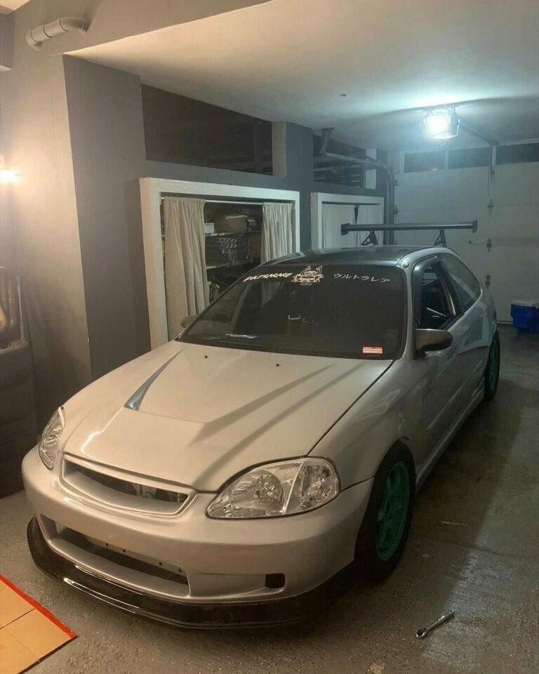 Honda civic EK 992000 Front bumper J blood style carbon fiber bottom